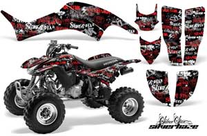 Honda TRX 400EX ATV Graphic Kit - 1999-2007 Silver Star - Silverhaze Red
