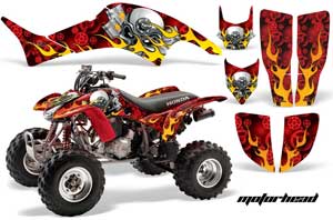 Honda TRX 400EX ATV Graphic Kit - 1999-2007 Motorhead Red