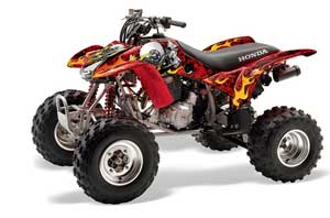 Honda TRX 400EX ATV Graphic Kit - 1999-2007 Motorhead Red