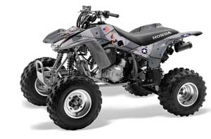 Honda TRX 400EX ATV Graphic Kit - 1999-2007 T-Bomber Silver
