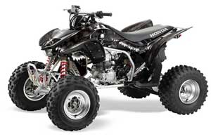 Honda TRX 450R ATV Graphic Kit - 2004-2016 Reaper Black