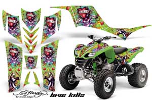 Kawasaki KFX 700 ATV Custom Graphic Kit - 2004-2009