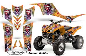 Kawasaki KFX 700 ATV Custom Graphic Kit - 2004-2009