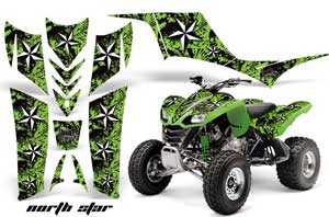 Kawasaki KFX 700 ATV Graphic Kit - 2004-2009 Northstar Black