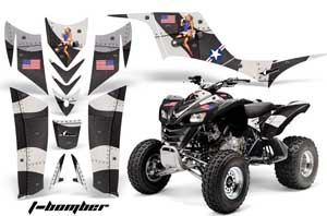 Kawasaki KFX 700 ATV Graphic Kit - 2004-2009 T Bomber Black