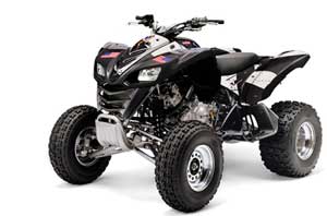 Kawasaki KFX 700 ATV Graphic Kit - 2004-2009 T Bomber Black