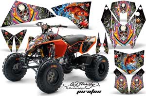 KTM 450 / 505 / 525 ATV Custom Graphic Kit - 2008-2010
