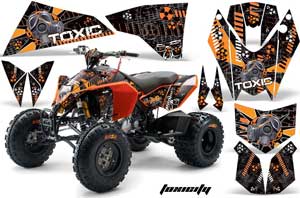 KTM 450 / 505 / 525 ATV Graphic Kit - 2008-2010 Toxicity Orange