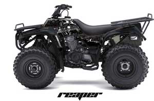 Kawasaki Bayou 220 / 250 / 300 ATV Graphic Kit - All Years Reaper Black