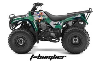Kawasaki Bayou 220 / 250 / 300 ATV Graphic Kit - All Years T Bomber Green