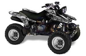 Yamaha Warrior 350 ATV Graphic Kit - All Years Reaper Silver