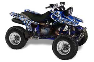 Yamaha Warrior 350 ATV Graphic Kit - All Years Urban Camo Blue
