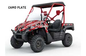 Kawasaki Teryx 750 Graphic Kit - 2007-2009 Camoplate Red