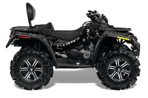 Can Am Outlander MAX 500 / 650 / 800 ATV Graphic Kit - 2006-2012 Reaper Black