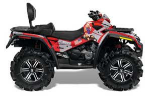 Can Am Outlander MAX 500 / 650 / 800 ATV Graphic Kit - 2006-2012 T Bomber Red