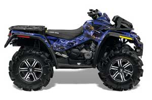 Can Am Outlander XMR 800R ATV Graphic Kit - 2006-2012 Firestorm Blue