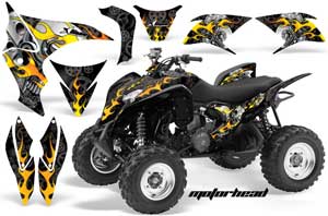 Honda TRX 700 XX ATV Graphic Kit - 2009-2015 Motorhead Black