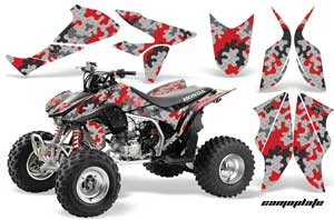 Honda TRX 450R ATV Graphic Kit - 2004-2016 Camoplate Red