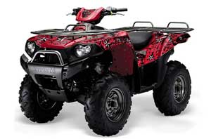 Kawasaki Brute Force 650i 4x4 ATV Graphic Kit - 2004-2012 Northstar Black