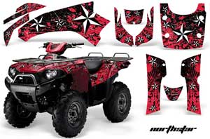 Kawasaki Brute Force 650i 4x4 ATV Graphic Kit - 2004-2012 Northstar Black