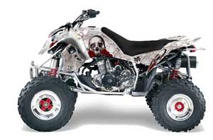 Polaris Outlaw 450 / 500 / 525 ATV Graphic Kit - 2006-2008 Bone Collector White