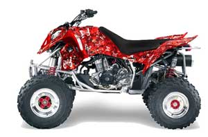 Polaris Outlaw 450 / 500 / 525 ATV Graphic Kit - 2006-2008 Butterfly Red