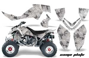 Polaris Outlaw 450 / 500 / 525 ATV Graphic Kit - 2006-2008 Camoplate White
