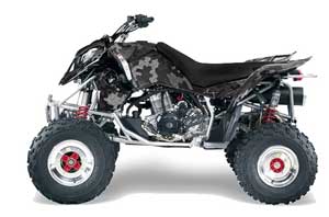 Polaris Outlaw 450 / 500 / 525 ATV Graphic Kit - 2006-2008 Camoplate Black