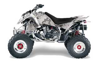 Polaris Outlaw 450 / 500 / 525 ATV Graphic Kit - 2006-2008 Camoplate White