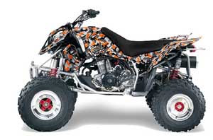 Polaris Outlaw 450 / 500 / 525 ATV Graphic Kit - 2006-2008 Urban Camo Orange