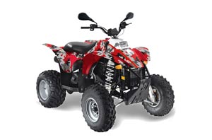 Polaris Scrambler / Trailblazer 500 ATV Graphic Kit - 1985-2009 Camoplate Red