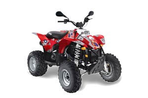 Polaris Scrambler / Trailblazer 500 ATV Graphic Kit - 1985-2009 T Bomber Red