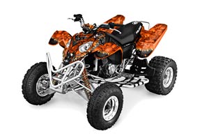 Polaris Predator 500 ATV Graphic Kit - 2002-2011 T Bomber Orange