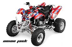 Polaris Predator 500 ATV Graphic Kit - 2002-2011 Union Jack