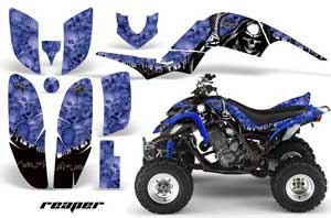 Yamaha Raptor 660 ATV Graphic Kit - 2001-2005 Reaper Black