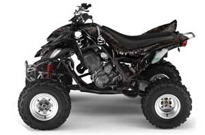 Yamaha Raptor 660 ATV Graphic Kit - 2001-2005 Reaper Black