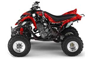 Yamaha Raptor 660 ATV Graphic Kit - 2001-2005 Reaper Red