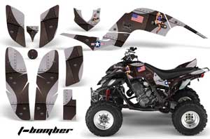 Yamaha Raptor 660 ATV Graphic Kit - 2001-2005 T Bomber Black