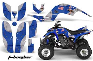 Yamaha Raptor 660 ATV Graphic Kit - 2001-2005 T Bomber Blue