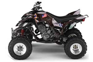 Yamaha Raptor 660 ATV Graphic Kit - 2001-2005 T Bomber Black