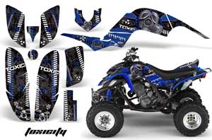 Yamaha Raptor 660 ATV Graphic Kit - 2001-2005 Toxicity Blue