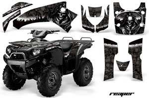 Kawasaki Brute Force 650i 4x4 ATV Graphic Kit - 2004-2012 Reaper Black