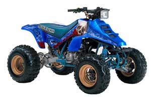 Suzuki LT 250 / 250 R ATV Graphic Kit - 1985-1992 Bone Collector Blue