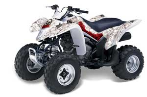 Suzuki LTZ 250 ATV Graphic Kit - 2004-2011 Bone Collector White