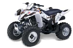 Suzuki LTZ 250 ATV Graphic Kit - 2004-2011 T Bomber White