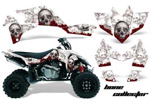 Suzuki LTR 450 ATV Graphic Kit - 2006-2009 Bone Collector White