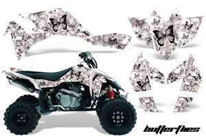 Suzuki LTR 450 ATV Graphic Kit - 2006-2009 Butterfly White