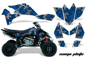Suzuki LTR 450 ATV Graphic Kit - 2006-2009 Camoplate Blue
