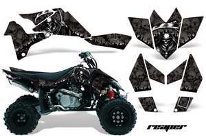 Suzuki LTR 450 ATV Graphic Kit - 2006-2009 Reaper Black