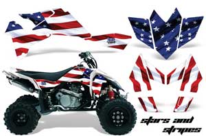 Suzuki LTR 450 ATV Graphic Kit - 2006-2009 Stars N Stripes Red